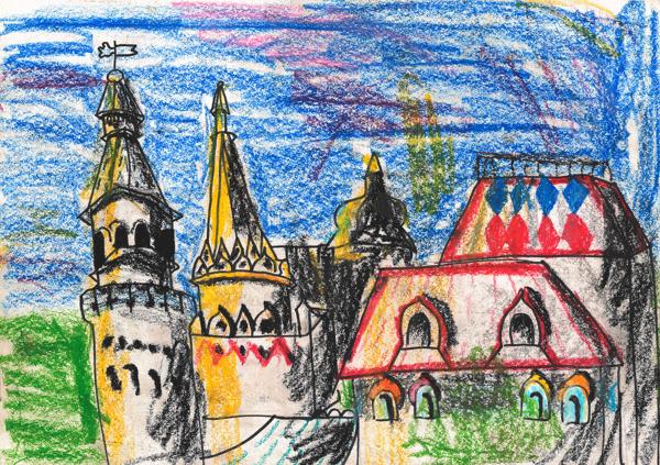 Izmailovo Kremlin (Crayons and Fineliners)