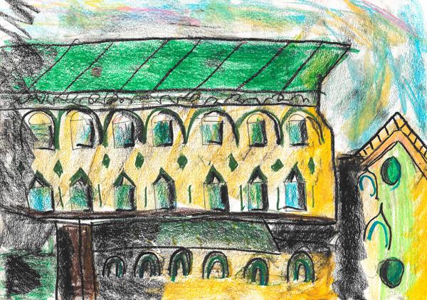 Izmailovo Chambers (Crayons and Fineliners)
