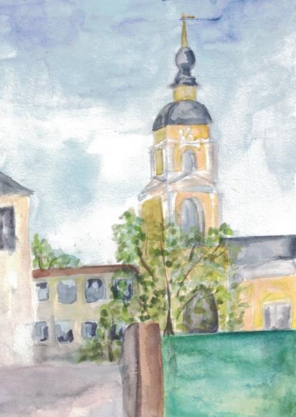 Ascension Church (Watercolor)