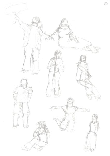 Figure Sketches (Pencil)