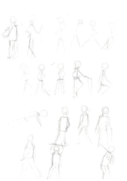 Figure Sketches (Pencil)